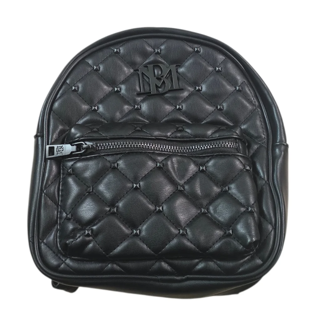 Badgley Mischka Vegan Leather Mini Studded Backpack